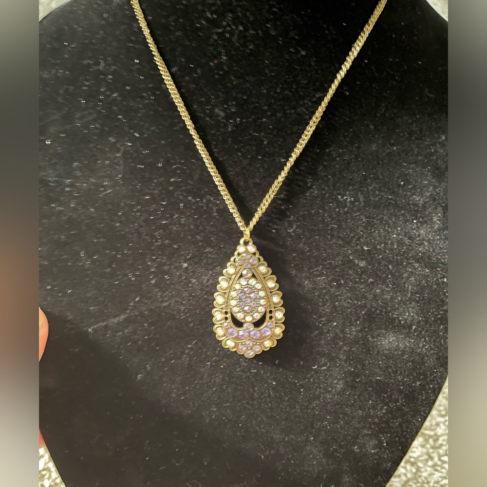 Boho style necklace with pendant NWOT